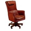 Marzorati Office Chairs<Brown Leather Armchair