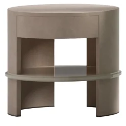 CPRN Homood Nightstands<Brown Leather Nightstand