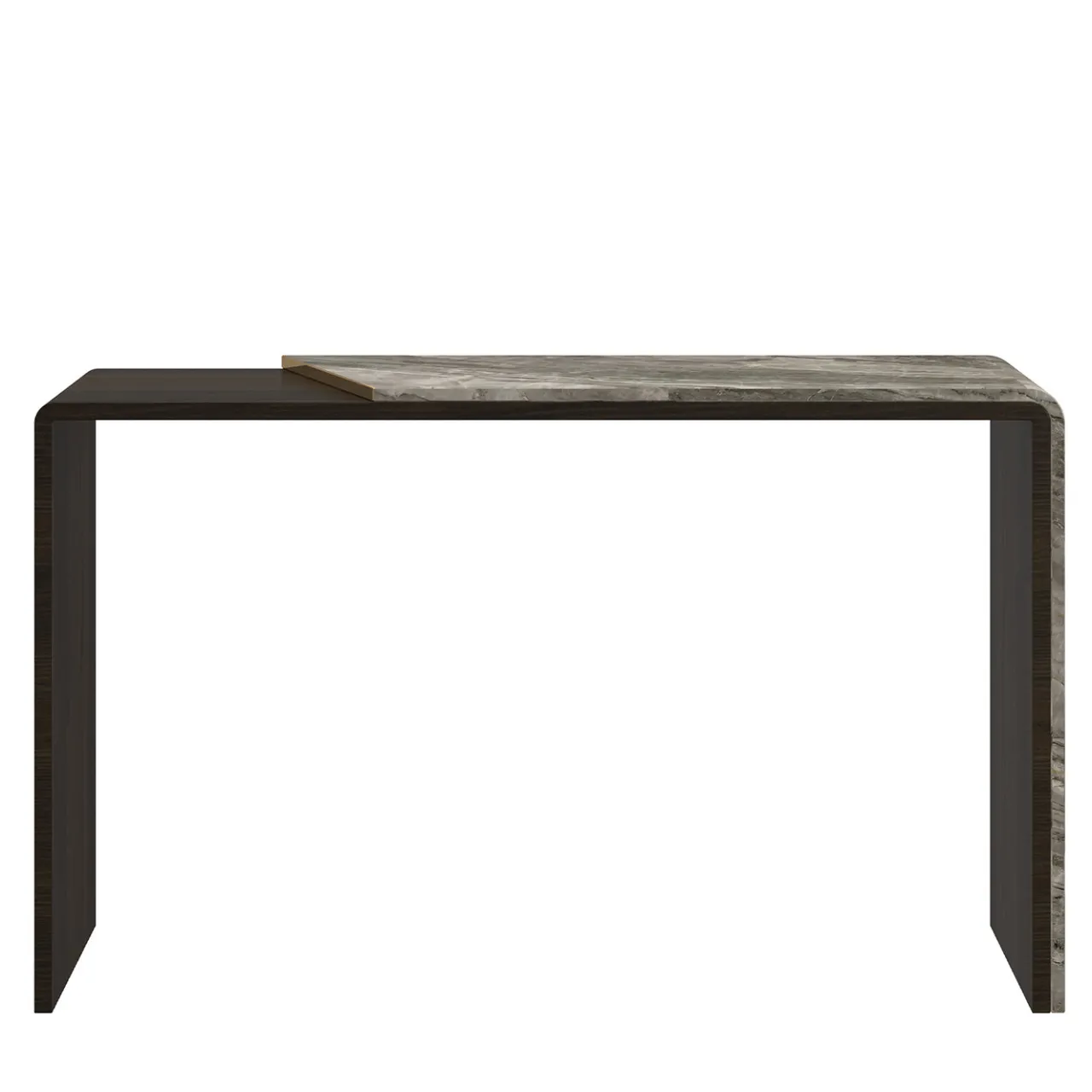 Morello Gianpaolo Consoles<Brown Marble-Effect Wood Console