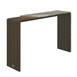 Morello Gianpaolo Consoles<Brown Marble-Effect Wood Console