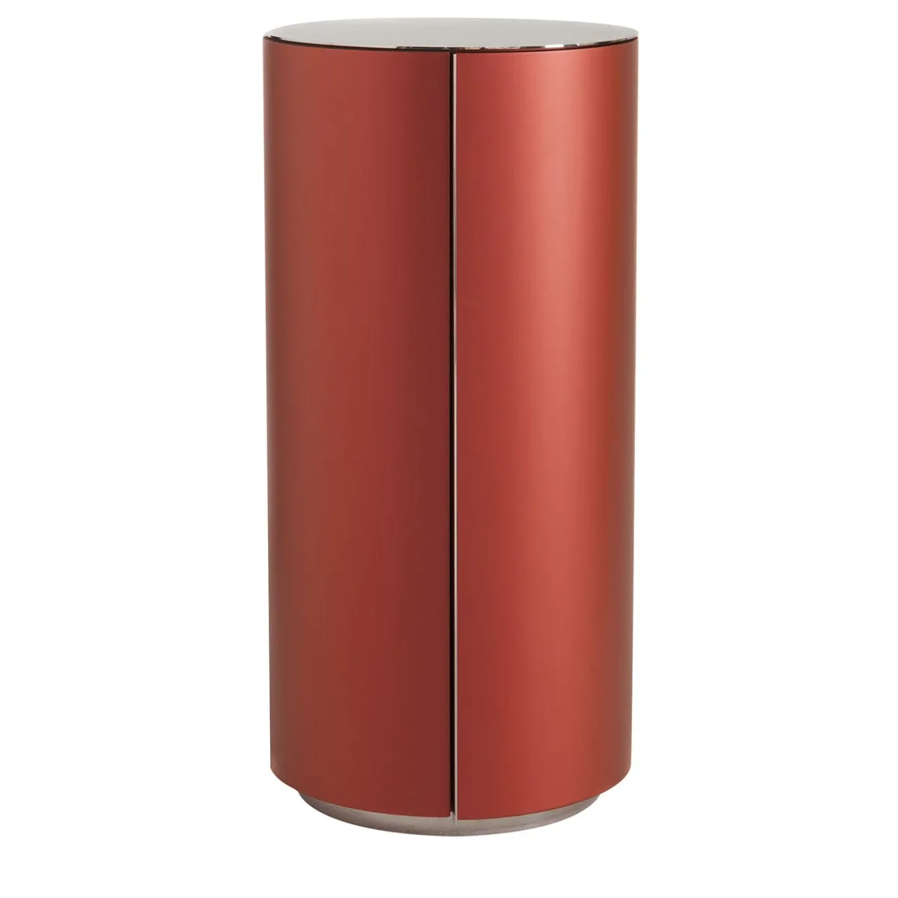 Laura Meroni Cabinets<Brushed Red Cylindrical Cabinet
