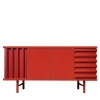 DLA Design Lab Sideboards Buffets<B-Side Fire Red 2-Door MDF Sideboard