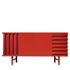 DLA Design Lab Sideboards Buffets<B-Side Fire Red 2-Door MDF Sideboard