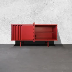DLA Design Lab Sideboards Buffets<B-Side Fire Red 2-Door MDF Sideboard
