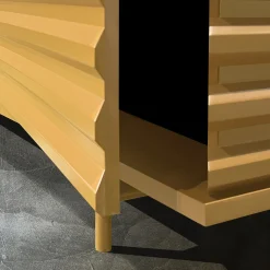 DLA Design Lab Sideboards Buffets<B-Side Honey Yellow 2-Door MDF Sideboard