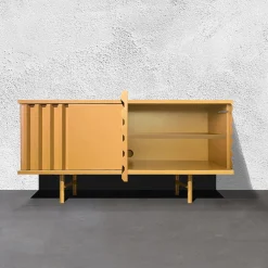 DLA Design Lab Sideboards Buffets<B-Side Honey Yellow 2-Door MDF Sideboard