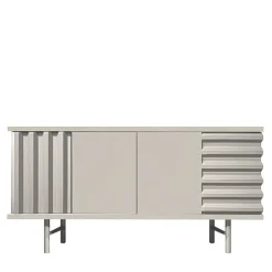 DLA Design Lab Sideboards Buffets<B-Side Pearl White 2-Door MDF Sideboard