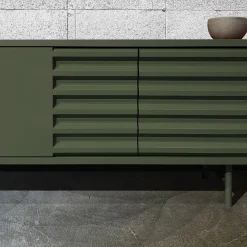 DLA Design Lab Sideboards Buffets<B-SIDE Rosemary Green 4-Door MDF Sideboard