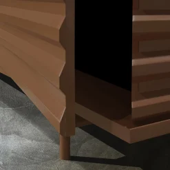 DLA Design Lab Sideboards Buffets<B-Side Rust Brown 2-Door MDF Sideboard