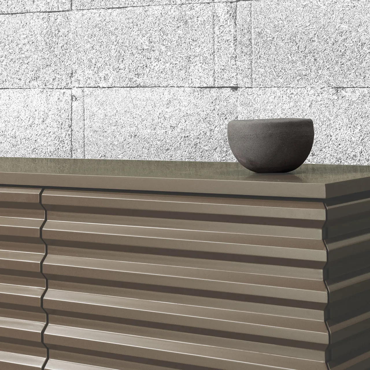 DLA Design Lab Sideboards Buffets<B-SIDE Sand Beige 4-Door Sideboard