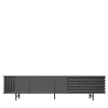 DLA Design Lab Sideboards Buffets<B-SIDE Slate Gray 4-Door Sideboard