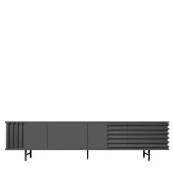 DLA Design Lab Sideboards Buffets<B-SIDE Slate Gray 4-Door Sideboard