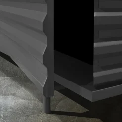 DLA Design Lab Sideboards Buffets<B-SIDE Slate Gray 4-Door Sideboard