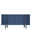 DLA Design Lab Sideboards Buffets<B-Side Ultramarine Blue 2-Door MDF Sideboard