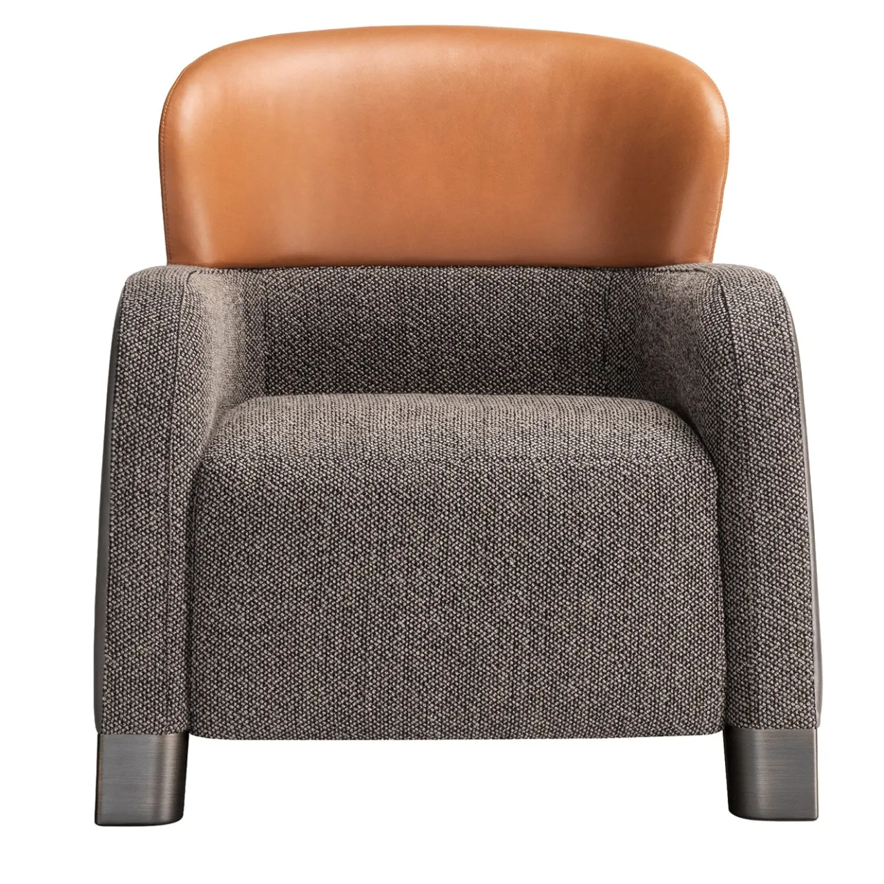 Ghidini 1961 Armchairs<Bucket Brown/Gray Armchair with Low Headrest
