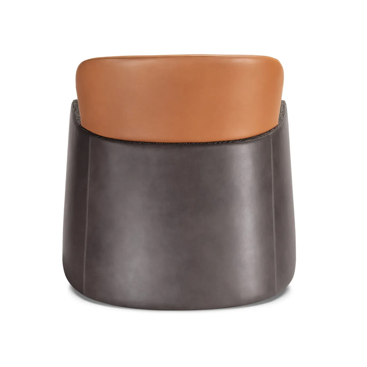 Ghidini 1961 Armchairs<Bucket Brown/Gray Armchair with Low Headrest