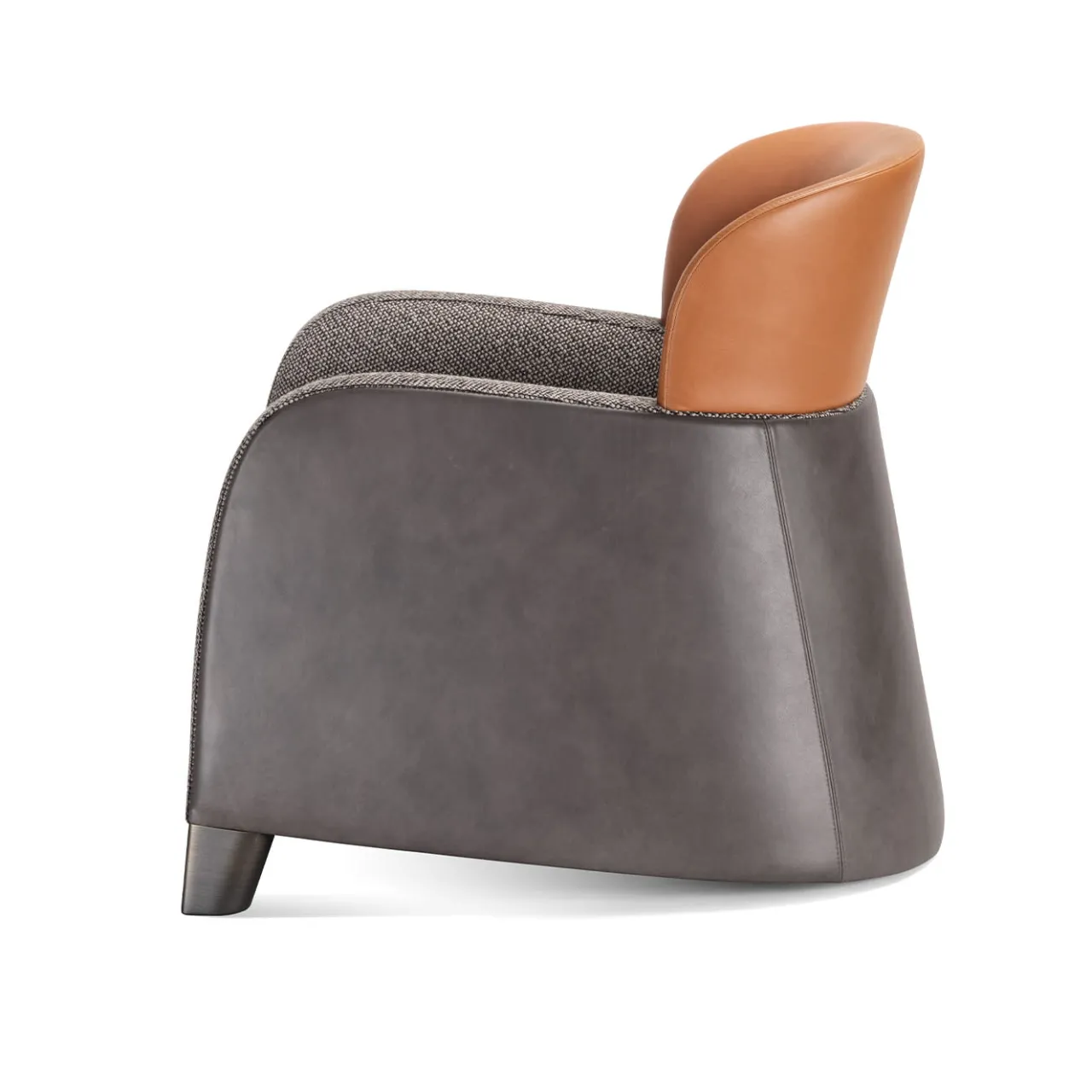 Ghidini 1961 Armchairs<Bucket Brown/Gray Armchair with Low Headrest