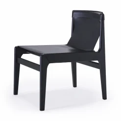 Livoni 1895 Lounge Chairs<Burano Black Leather Lounge Chair by Balutto Associati