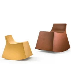 Cimento Lounge Chairs<Burano Rocking Chair #2 by Defne Koz and Marco Susani
