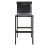 Livoni 1895 Bar Stools<Burano/sg 30 Black Leather Bar Stool by Balutto Associati