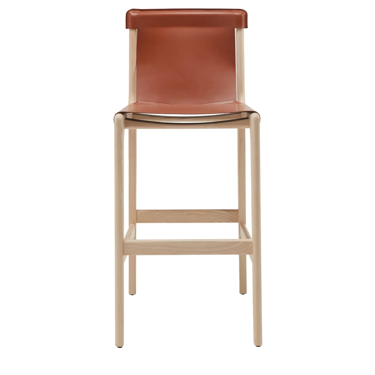 Livoni 1895 Bar Stools<Burano/sg 30 Brown Leather Bar Stool by Balutto Associati