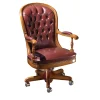 Marzorati Office Chairs<Burgundy Buttoned Armchair