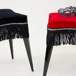 Extroverso Stools<Burlesque stool in red velvet