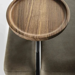 Durame Benches<Butter Leather Bench with Tray