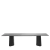 Enrico Pellizzoni Dining Tables<Butterfly Black Glass Table
