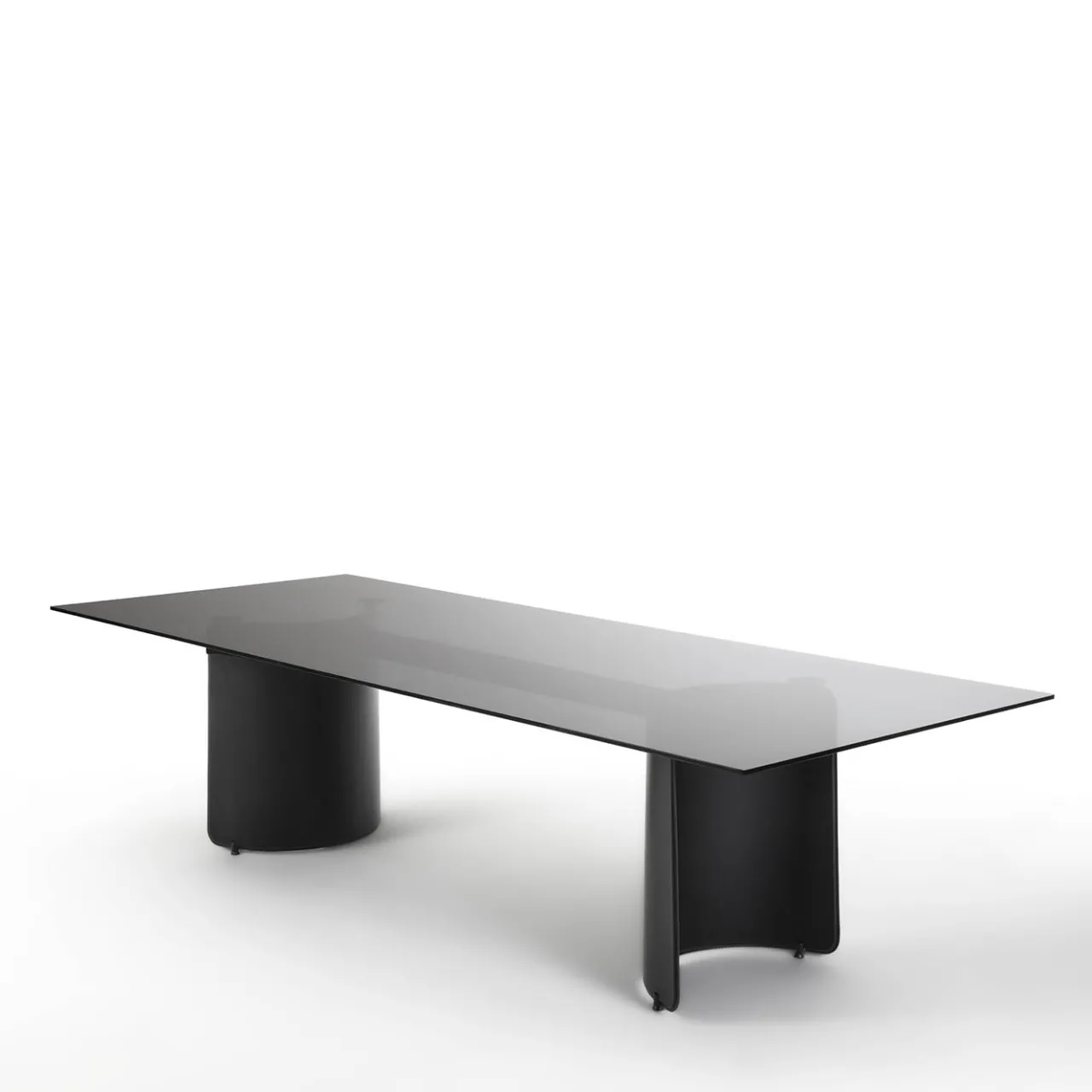 Enrico Pellizzoni Dining Tables<Butterfly Black Glass Table