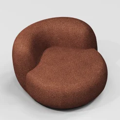 Secolo Lounge Chairs<B15Z Maxi Burnt Orange Lounge Chair by Artefatto Design Studio