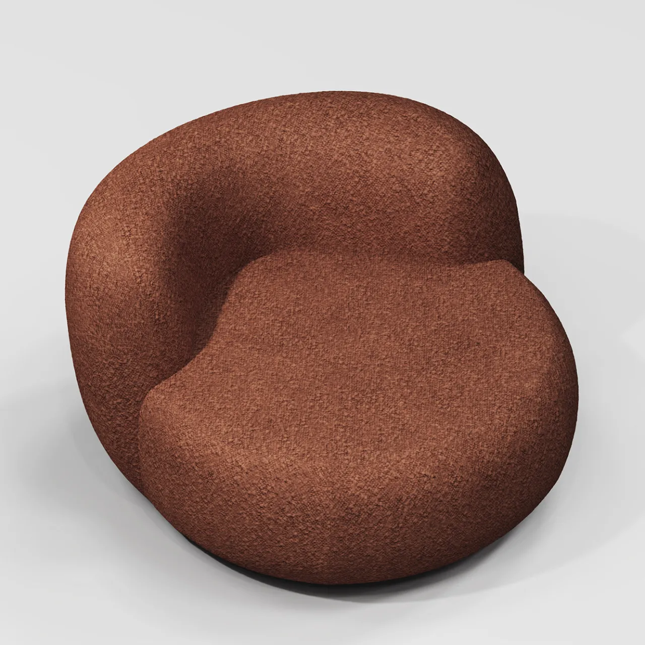 Secolo Lounge Chairs<B15Z Maxi Burnt Orange Lounge Chair by Artefatto Design Studio