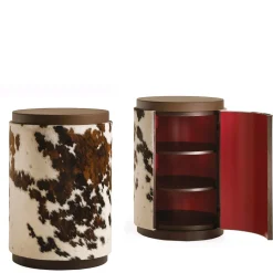 Fratelli Boffi Cabinets<Cabinet in Furs by Analogia Project in Haired leather