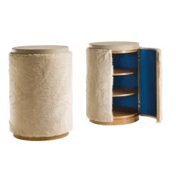 Fratelli Boffi Cabinets<Cabinet in Furs by Analogia Project in Faux fur