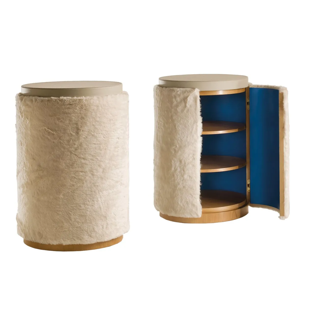 Fratelli Boffi Cabinets<Cabinet in Furs by Analogia Project in Faux fur