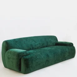 Softhouse Sofas<Cabochon Curved Green Sofa
