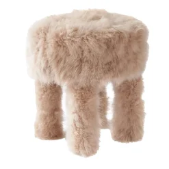 Lorenza Bozzoli Couture Ottomans & Poufs<Cachemire Fur Pouf by Lorenza Bozzoli