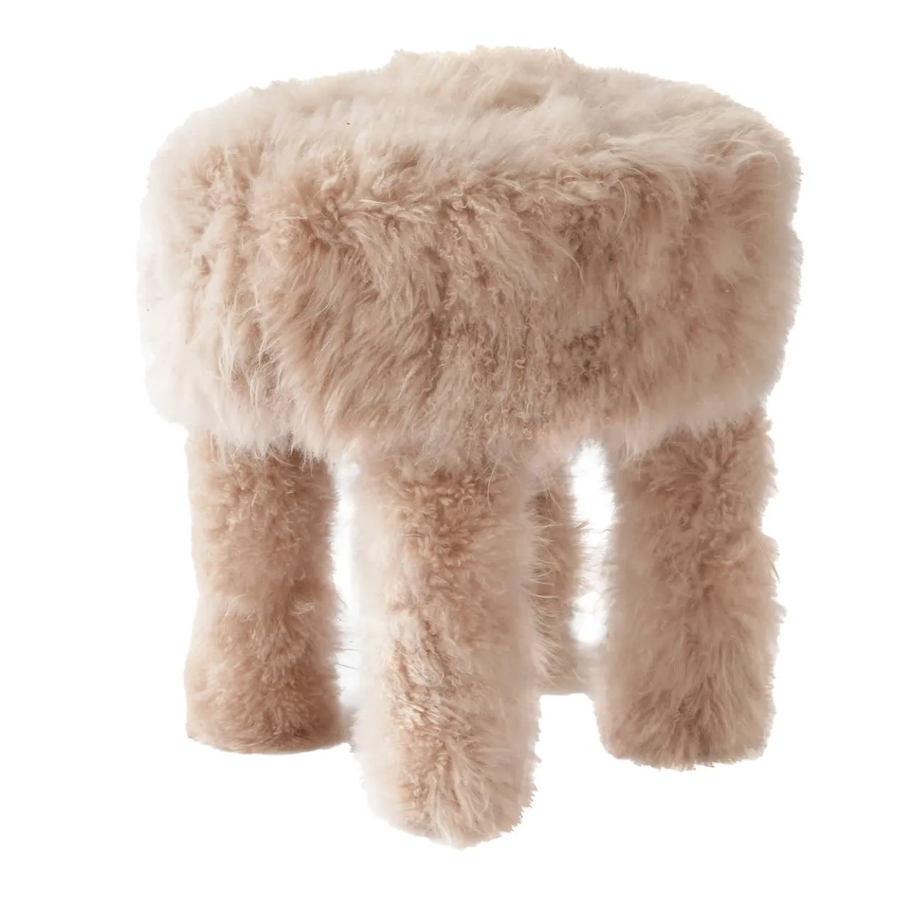 Lorenza Bozzoli Couture Ottomans & Poufs<Cachemire Fur Pouf by Lorenza Bozzoli