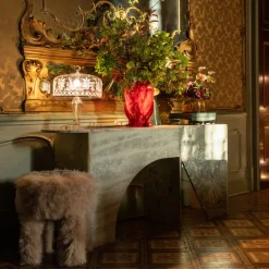 Lorenza Bozzoli Couture Ottomans & Poufs<Cachemire Fur Pouf by Lorenza Bozzoli