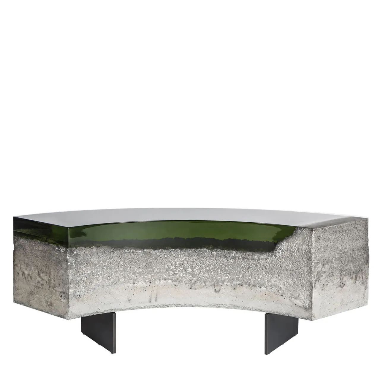Draga & Aurel Benches<Cala bench resin and concrete top R18