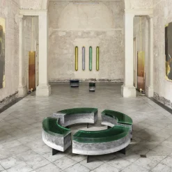 Draga & Aurel Benches<Cala bench resin and concrete top R18