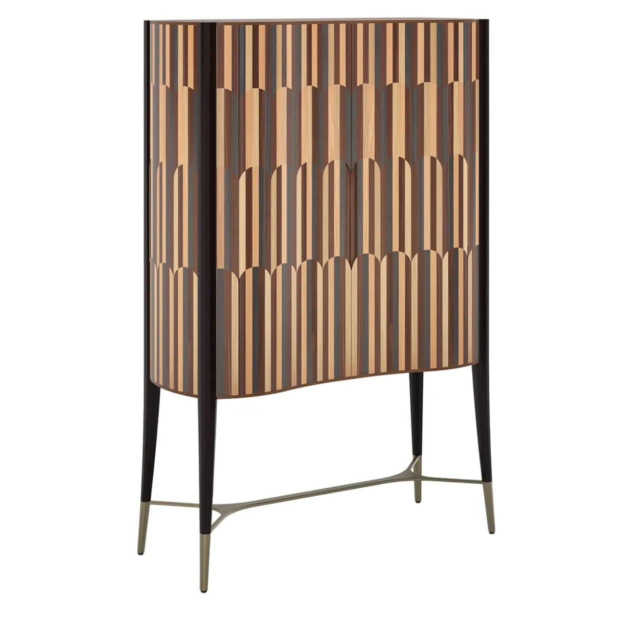 Cafedesart Bar Cabinets<Caleido Piume Natural Wood Bar Cabinet
