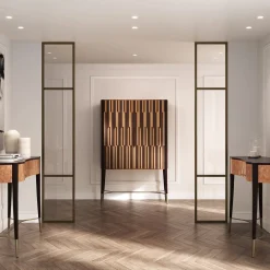 Cafedesart Bar Cabinets<Caleido Piume Natural Wood Bar Cabinet