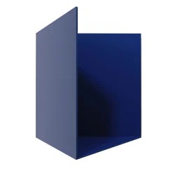 Studio Cale Shelves<Caletta Pocket Blue Metal Shelf with Right Opening