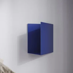 Studio Cale Shelves<Caletta Pocket Blue Metal Shelf with Right Opening