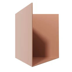 Studio Cale Shelves<Caletta Pocket Pink Metal Shelf with Right Opening