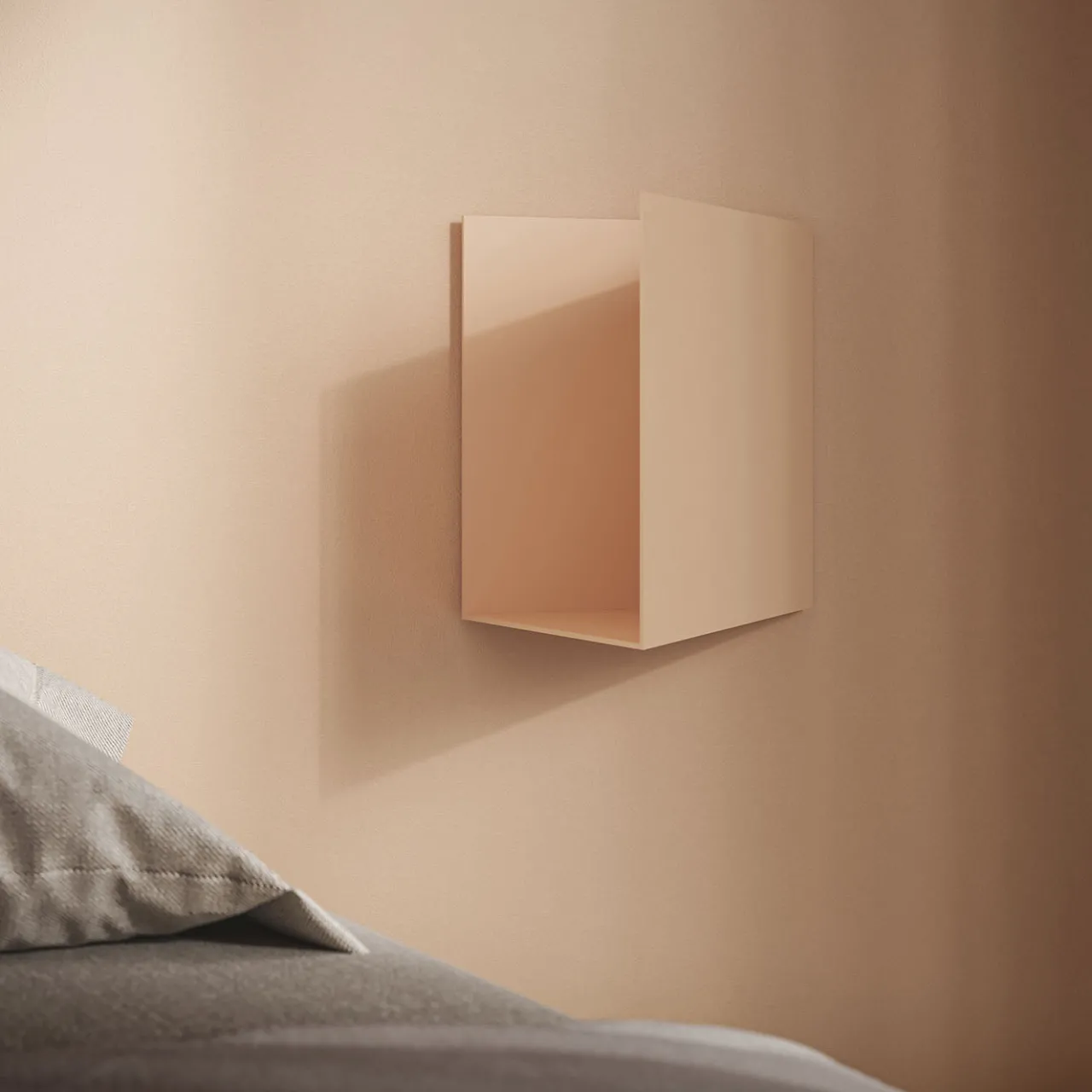 Studio Cale Shelves<Caletta Pocket Pink Metal Shelf with Right Opening