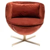 La Manufacture Armchairs<Calice Red Velvet Armchair by Patrick Norguet