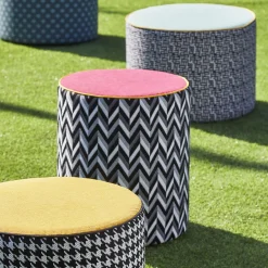 Contardi Lighting Outdoor Chairs & Stools<Calybabu Yellow Outdoor Pouf