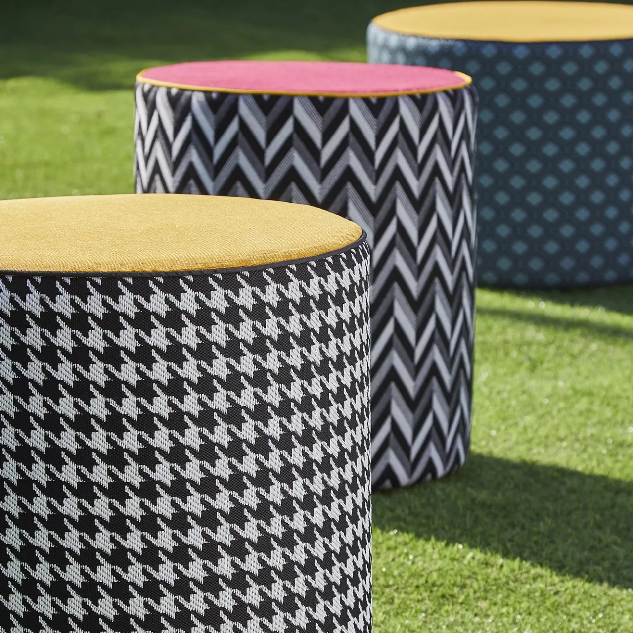 Contardi Lighting Outdoor Chairs & Stools<Calybabu Yellow Outdoor Pouf
